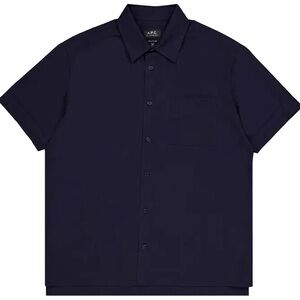 A.P.C. Ross Short-Sleeve button down Shirt 'Dark Navy'